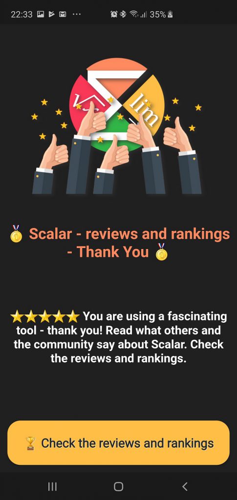 Scalar Calculator - Reviews - Information