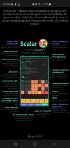 Scalar Calculator - UI Help - Screen Maps